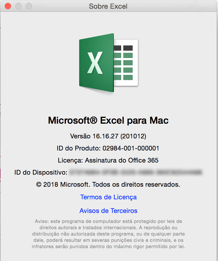 Como saber a versão do meu Excel e Sistema Operacional? 5