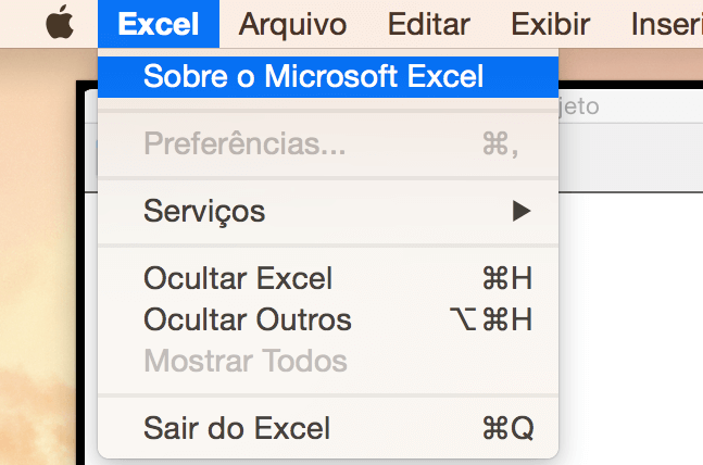 Como saber a versão do meu Excel e Sistema Operacional? 4